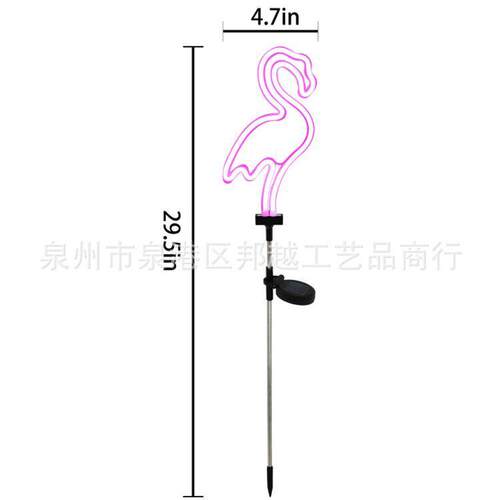 新款火烈鸟霓虹动物地插灯庭院防水户外照明装饰草坪灯