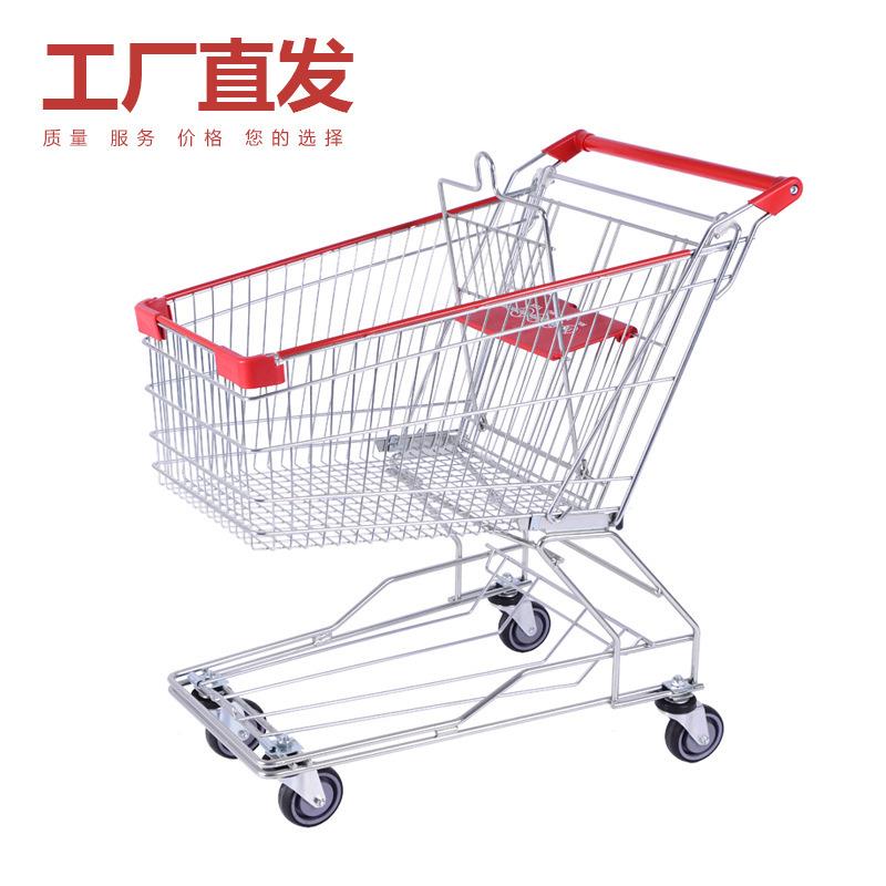 超市手推车理货车商场购物车仓库工用便利店买菜车儿童小推车