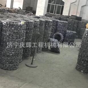 EX005挖掘E400 链轮支重轮挖掘机履板带 14机链条钩机涨紧弹簧拖