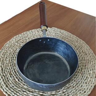 章丘手工煎锅铁锅无涂层不粘锅牛排煎锅煎饼煎锅煎蛋卷食品辅助锅