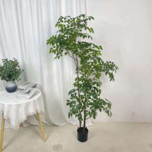 仿真绿植幸福树轻奢椿树落地盆栽室内家居高端仿生假树造景