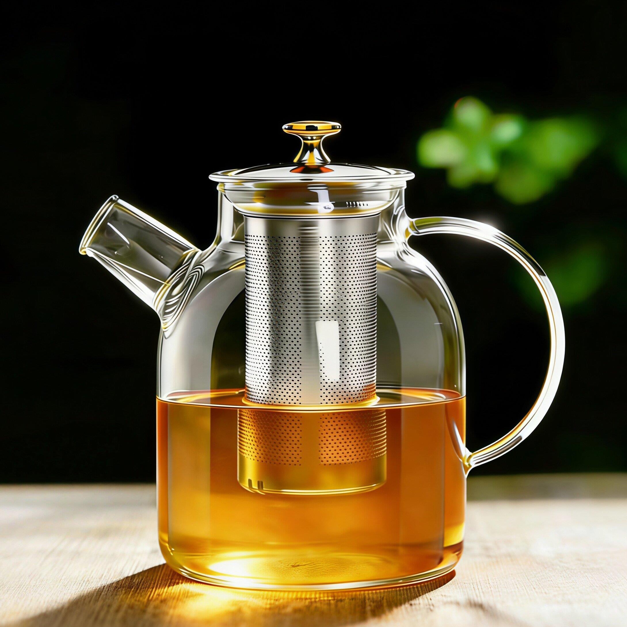 耐热过滤超大加厚防爆茶壶304玻璃网网红泡茶壶套装明火家用煮茶