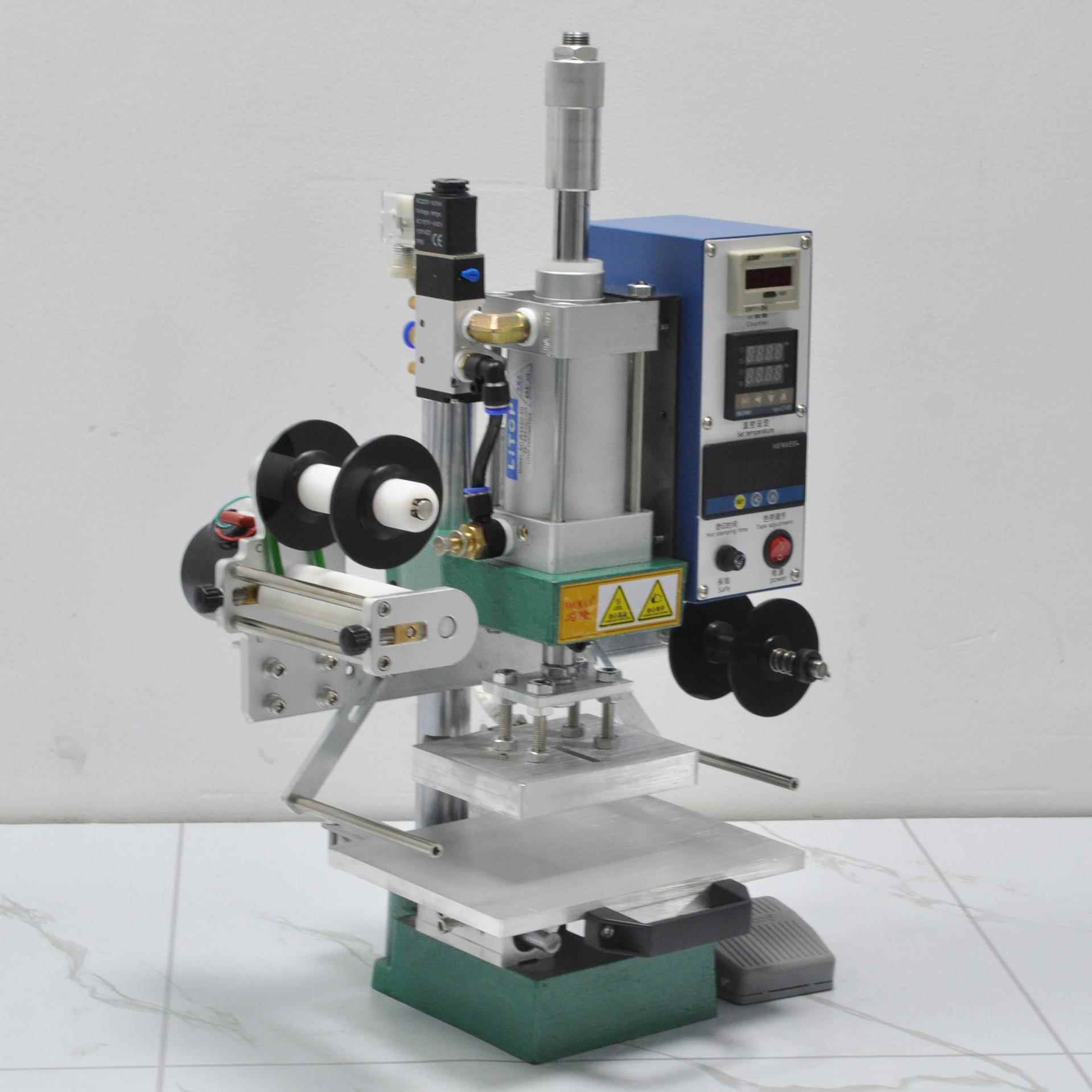 气动G金机WH-T01自动卷纸印热压烫印机皮革L烫OO木头标烙机