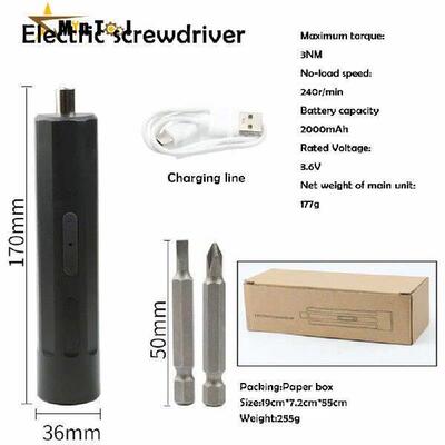 3.7V Electric Screwdriver Battery Rechargeable Cordless