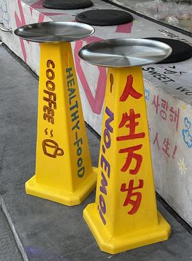 in风路障涂鸦饮料桌材料创意道具装饰咖啡店甜品店照片签到道具