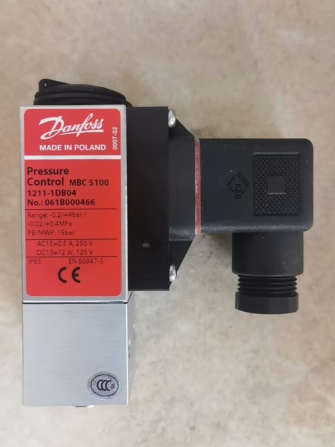 丹福斯，Danfoss, Pressure control