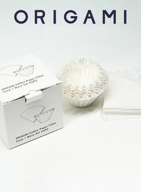Origami蛋糕滤纸折纸滤杯155/185手冲咖啡V60过滤纸hario/kalita
