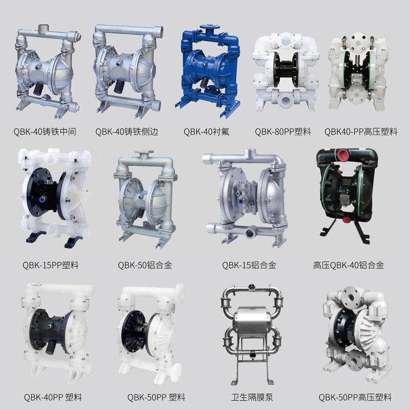 QBK气动隔膜泵 PVDF耐腐蚀可自吸零泄漏化工液体输送泵污水泵