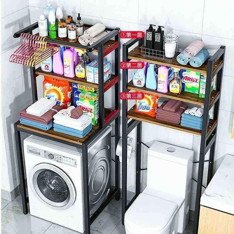 洗衣机架子置物架翻盖上开落地多层滚筒上方浴室卫生间阳台收纳架