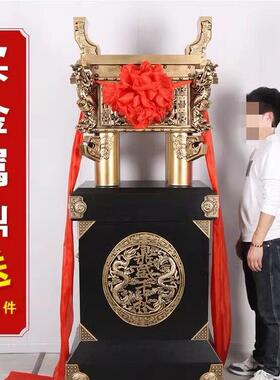 落地纯铜鼎摆件青铜龙鼎招财家居装饰工艺品饭店公司庆典开业礼品