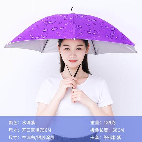 晴雨伞成人大号头戴儿童垂钓伞坐