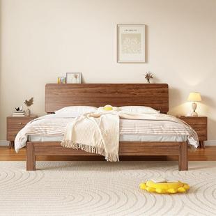 1米35小户型实木床135米实木床1.8米双人床简约原木风1.5m简易出