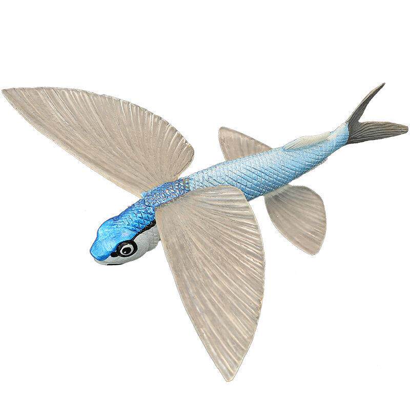 仿真海洋生物玩具海洋动物模型玩具 飞鱼 鱼类玩具滑翔鱼翱翔飞鱼