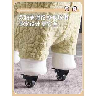 见详情羊驼坐椅坐玩偶凳网红椅大人凳子成人款号客座厅带滑大轮椅