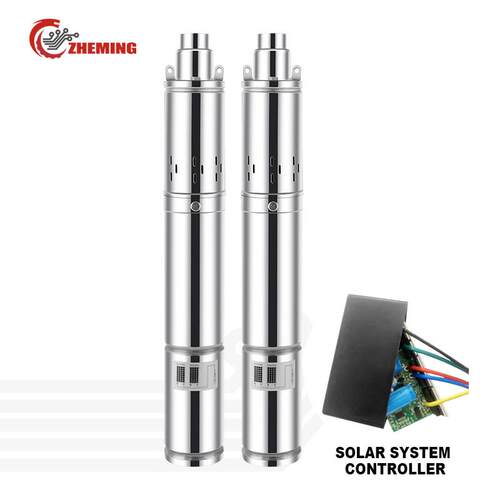 太阳能螺杆泵12v24v36v48v72v高扬程不锈钢深井泵DC SCREW PUMP