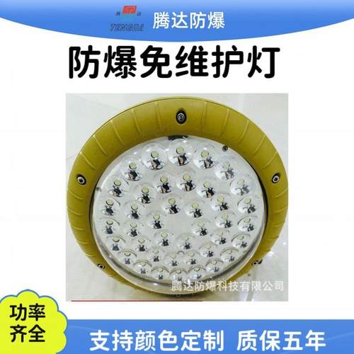 腾达80w免维护防爆灯led 圆形IICT4加油站照明灯仓库照明灯厂家