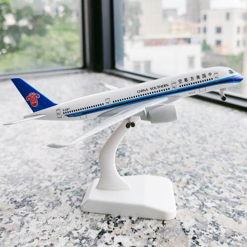 高档空客a380南方航空20c飞机模型m仿真合8金客机77模南航16cm航