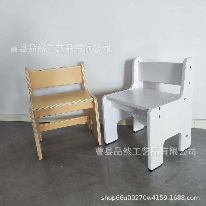 木制桌子和椅子,自然色 餐厅厨房用品木制餐桌木质家用工艺品