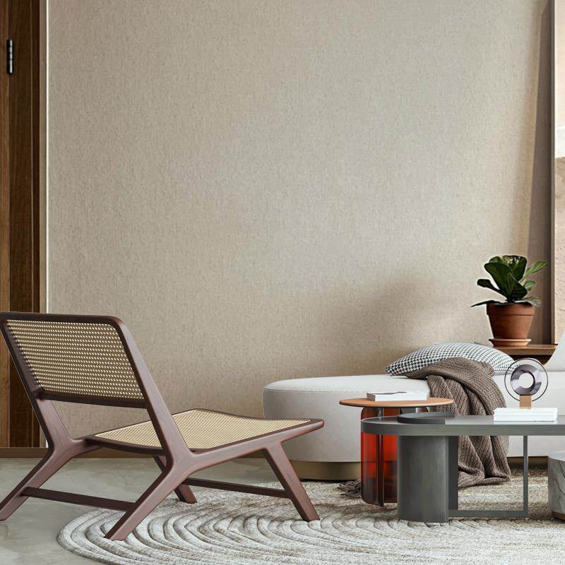 亚麻墙布无缝全屋日式侘寂风卧室客厅高档加棉新中式棉麻加厚壁布