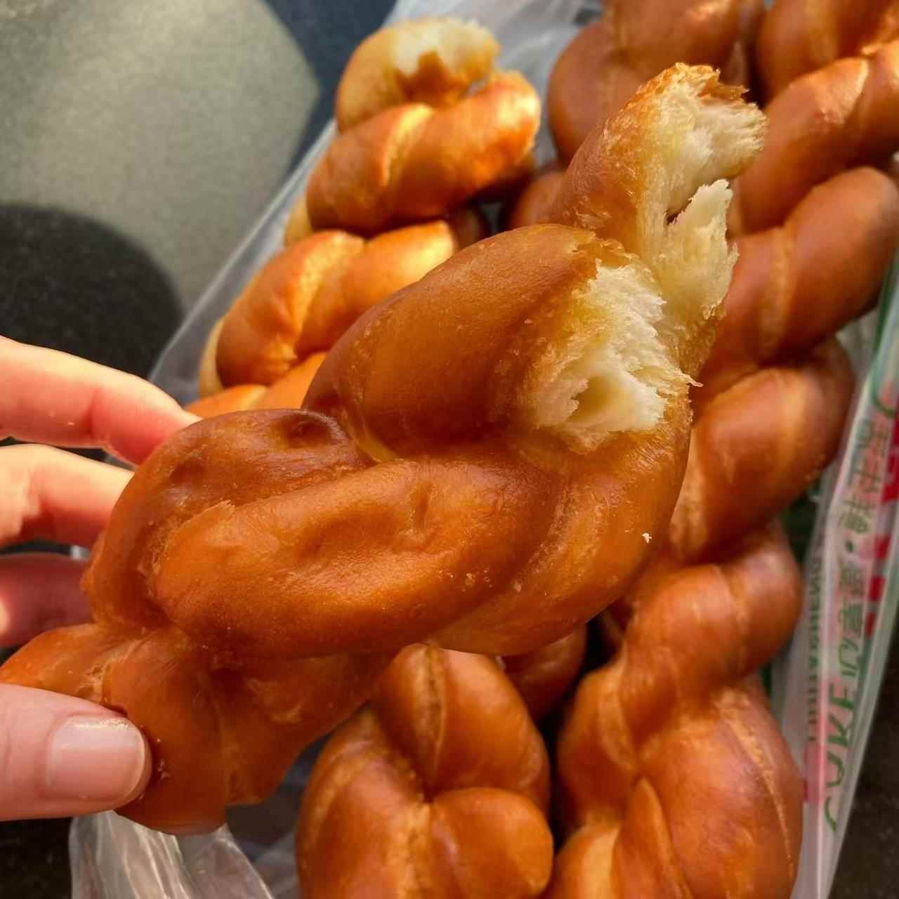 东北老式大麻花香软麻花 面包零食特产 豆沙馅麻花油炸大麻花