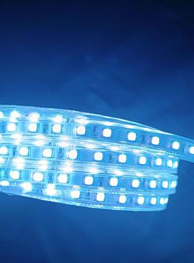 LED户外防水灯带ＲＧＢ５０５０灯带220Ｖ长10米现货清