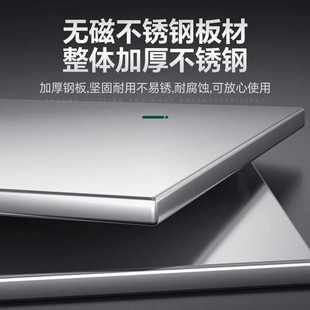 304整体焊接加厚不锈钢推拉工作台厨房橱碗柜饭店专用打荷台整发