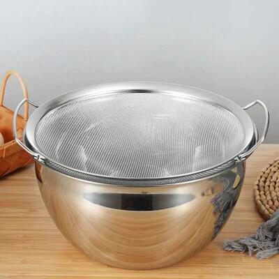 Stainless Steel Fine Mesh Strainer Basket With Double Handl