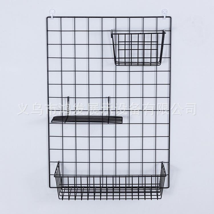 铁丝网幼儿园挂钩书桌收纳置物架