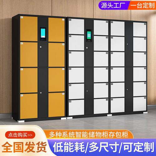 超市电子存包柜商场储物柜员工智能寄存柜快递柜指纹柜手机存放柜