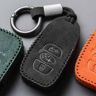 2026款斯巴鲁车钥匙套XV森林人傲虎力狮BRZ专用翻毛皮包扣壳高档