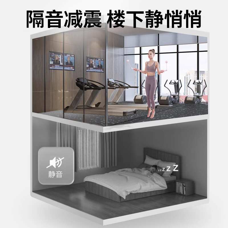 胶垫垫防震地板减震健身房力量垫家用地隔音区地专用橡胶垫子运动