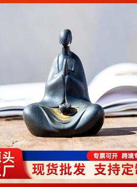 新中式禅意无相佛像家居客厅桌面摆件创意树脂手工艺术小众装饰品