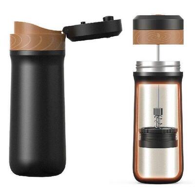 320ML Car Vacuum Insulated Bottle with Coffee Plunger