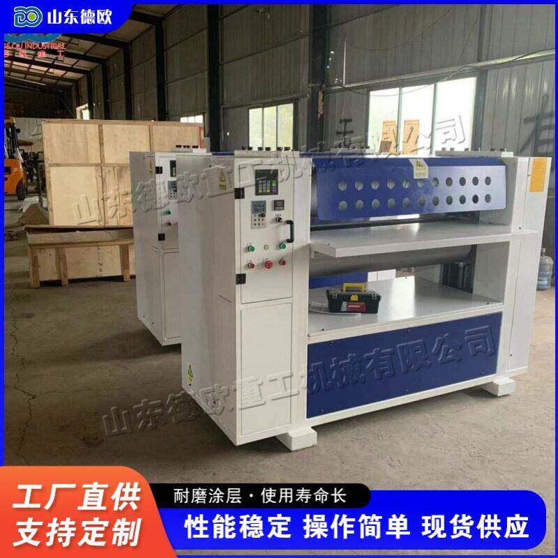 家具厂制作压纹机全自动木门花纹转印设备实木板压花处理机