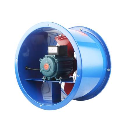 SF低噪音轴流风机220V家用厨房圆筒管道强力排气扇380V固定式风机