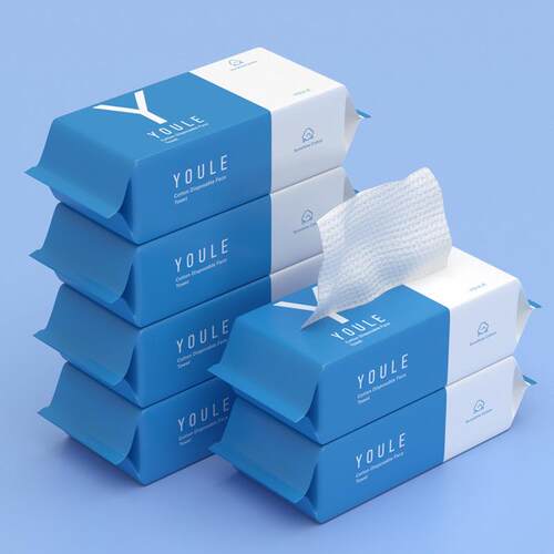 Disposable 100% Pure Cotton Soft Towel, Antibacterial Facial