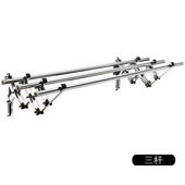 伸缩晾衣杆晒衣架阳台窗外推拉折叠室外不锈钢晒衣架凉外墙壁挂式