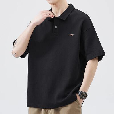it Afternnaths潮牌美式polo衫男短袖t恤夏季新款宽松潮流上衣