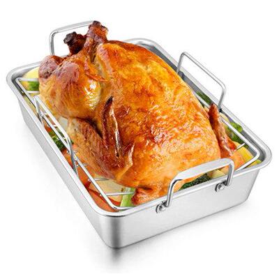 Roaster Roasting Pan Rack Turkey Large Lasagna Cooling Rack