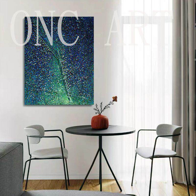 顺丰【星空系列】壹方艺术×唐志威签名客厅肌理装饰画玄关挂画