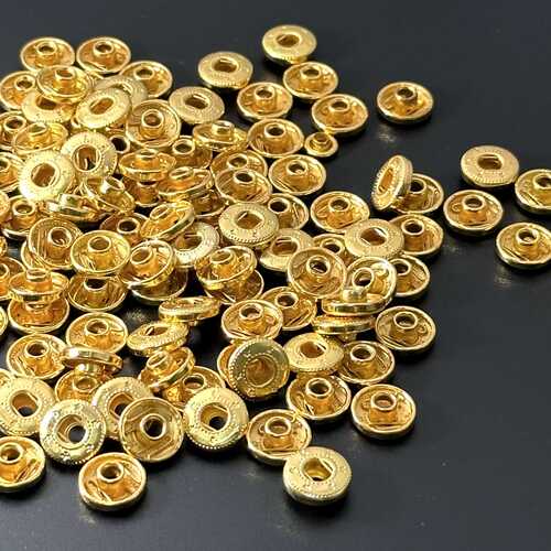 金色四合扣 665急钮 服装箱包礼品盒辅料 铁制按扣
