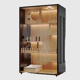 猫猫笼木质猫别墅超大猫笼子猫柜猫窝猫房子别墅猫屋猫舍 猫别墅