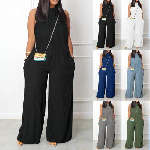 2026 Women's outerwear jumpsuit with a wide-leg, relaxed fit