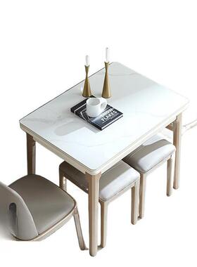 小户餐叠17258桌折现可代伸缩餐桌椅组合简约桌子家用多型功能岩