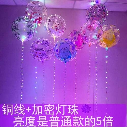 发光飞天印花气球网红爆款24寸双面飘空飞天气球夜市广场摆摊现货