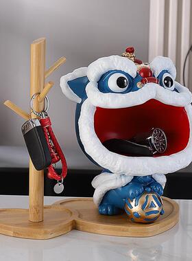 国潮狮入户玄关钥匙收ZH-205纳摆件家居醒客厅装饰龙年品节送礼品