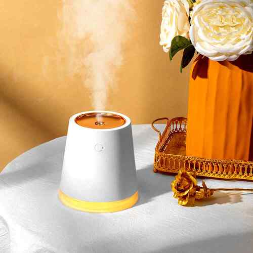 新品J651加湿器家用办公桌面细腻大雾量静音夜灯内置2000mA电池