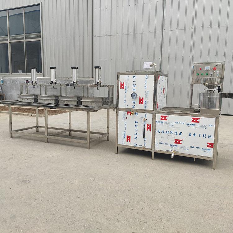 卤水大豆腐机器设备 鑫丰豆腐机厂家包教技术 豆腐机器全套价格