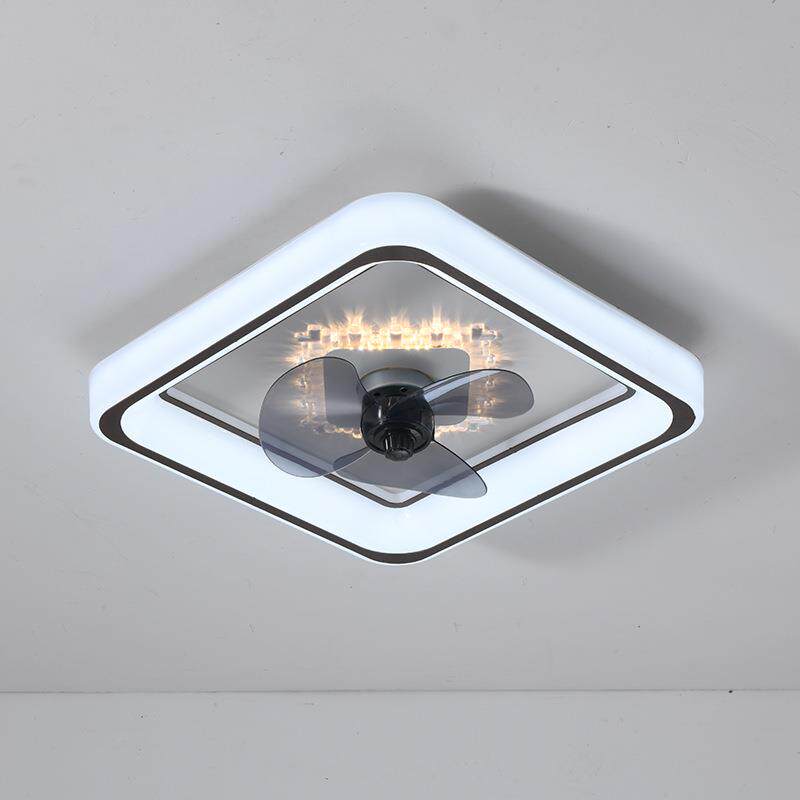 365吸吸顶风扇灯360度摇头简约2024年新款卧室极简隐形灯扇一体