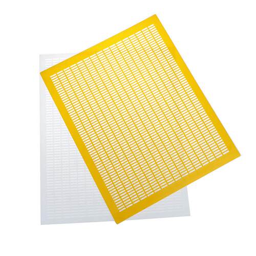 养蜂工具白色/黄色塑料意蜂中蜂隔王板蜂箱隔板10帧可裁剪隔王珊